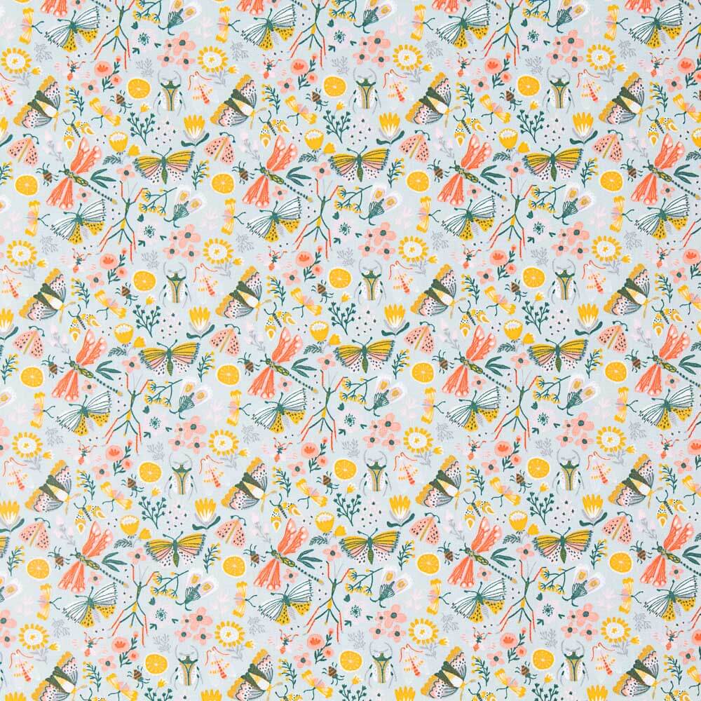 Oeko Tex Neverland Popeline Bleu - Ribes y Casals