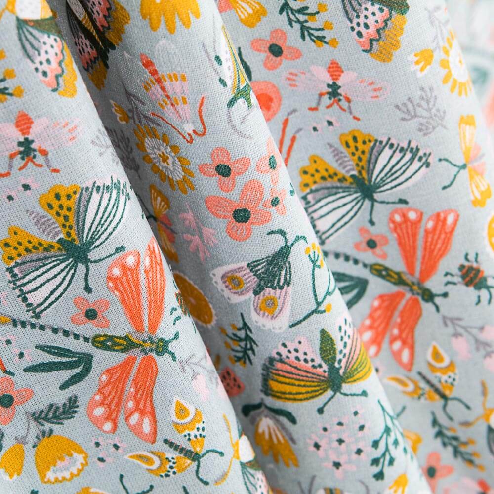 Oeko Tex Neverland Popeline Bleu - Ribes y Casals