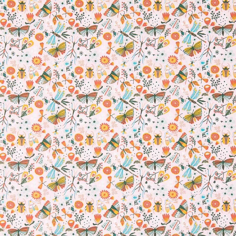 Popeline Oeko Tex Neverland Rose - Ribes y Casals