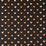 Oeko Tex Popeline Polly Noir - Ribes y Casals