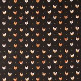 Oeko Tex Popeline Polly Noir - Ribes y Casals