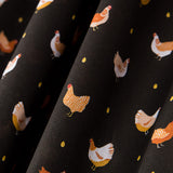 Oeko Tex Popeline Polly Noir - Ribes y Casals