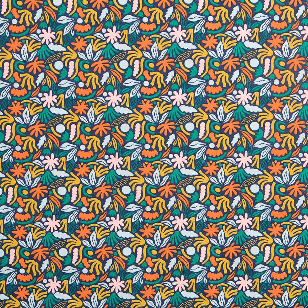 Oeko Tex Regard Popeline Noir - Ribes y Casals