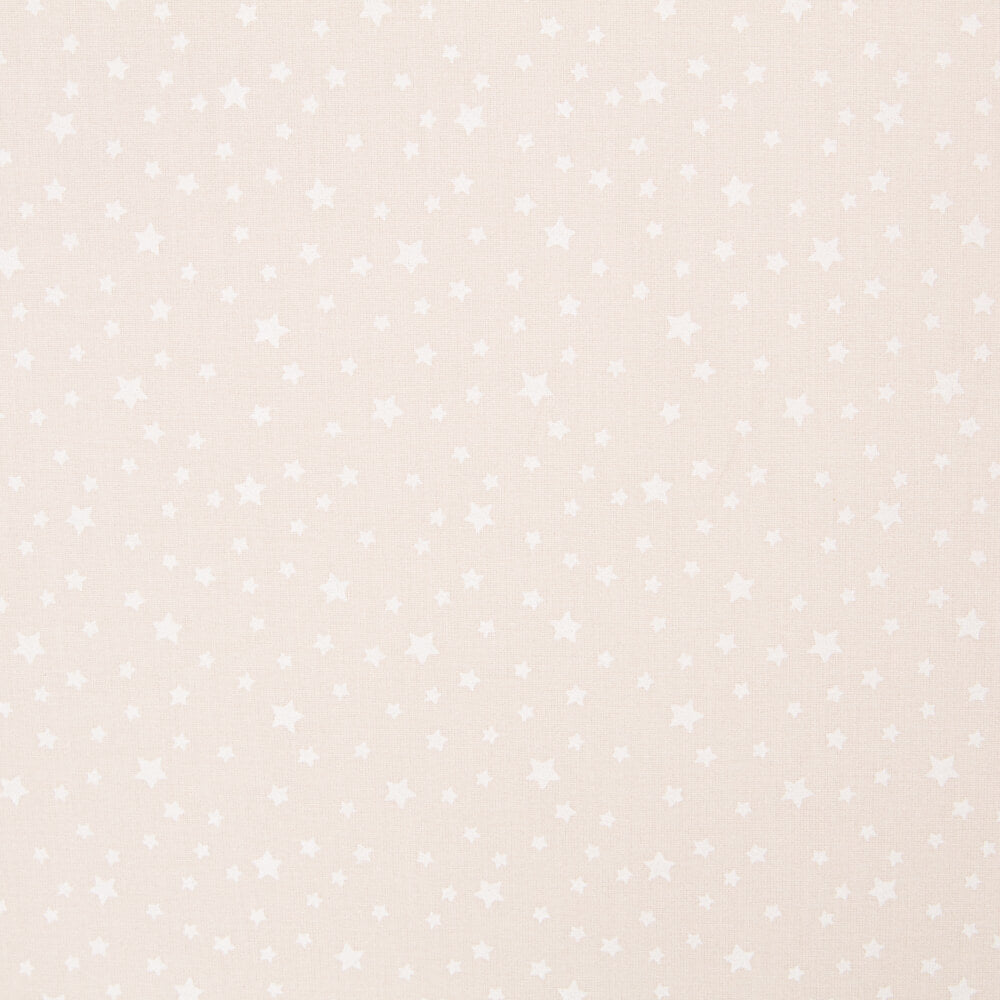 Popeline BIO Étoiles Beige - Ribes y Casals