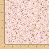 Popeline Coton Bio Enfant Marguerite Saumon - Ribes y Casals