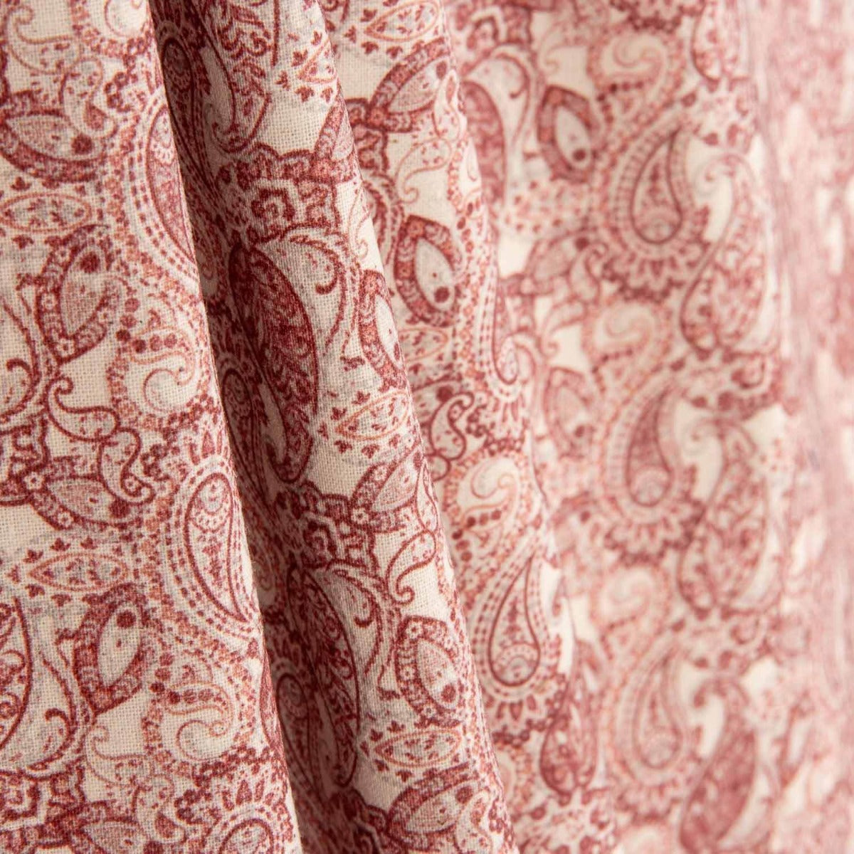 Popeline paisley terracotta - Ribes y Casals
