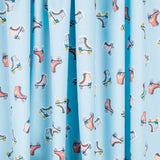 Popeline Patin Roulettes Bleu - Ribes y Casals