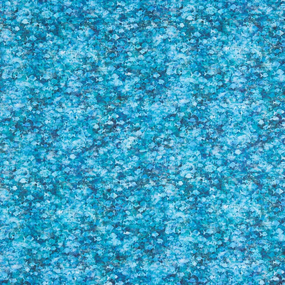 Patchwork Américain Batik Poissons Turquoise - Ribes y Casals