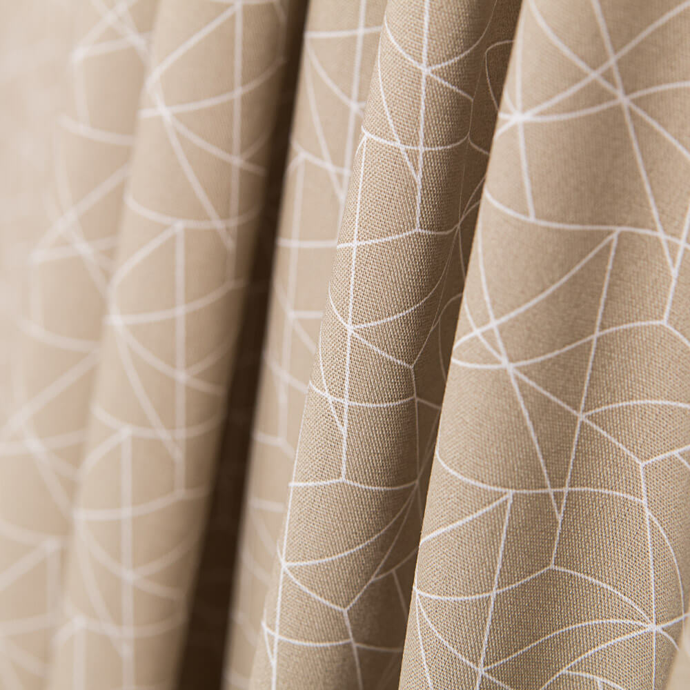 Popeline Pictogramme Beige - Ribes y Casals