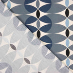 Popeline bleu optique - Ribes y Casals