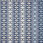 Popeline bleu optique - Ribes y Casals