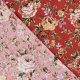 Popeline de coton « Roses rouges passion » - Ribes y Casals