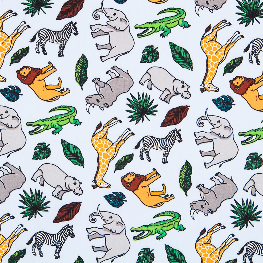 Popeline Safari Bleu Celeste - Ribes y Casals