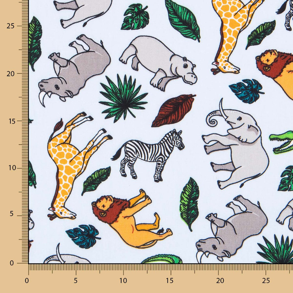 Popeline Safari Bleu Celeste - Ribes y Casals