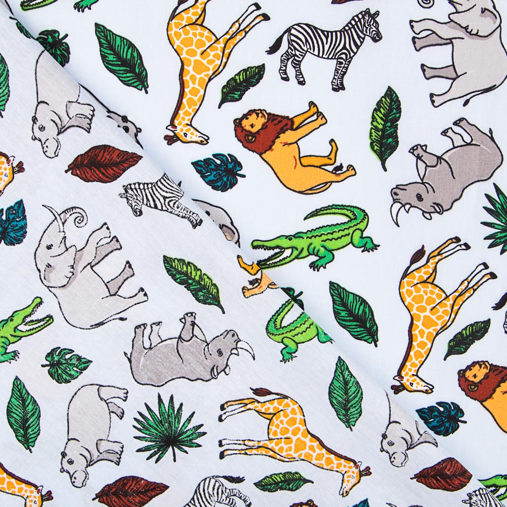 Popeline Safari Bleu Celeste - Ribes y Casals