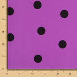 Spandex Poplin Black Pois 30mm - Ribes y Casals