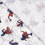 Popeline Spiderman blanche - Ribes y Casals