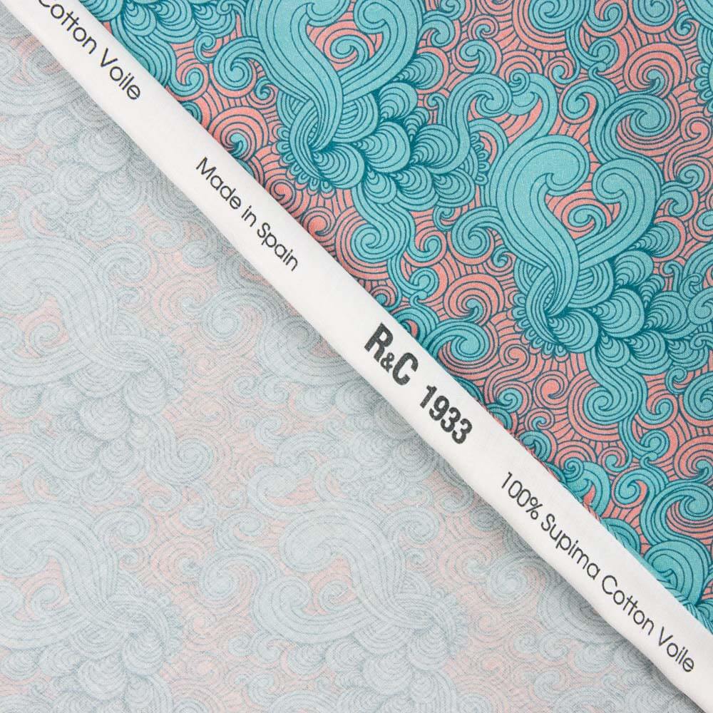 Voile Coton Supima Imprimé 07 Vert - Ribes y Casals