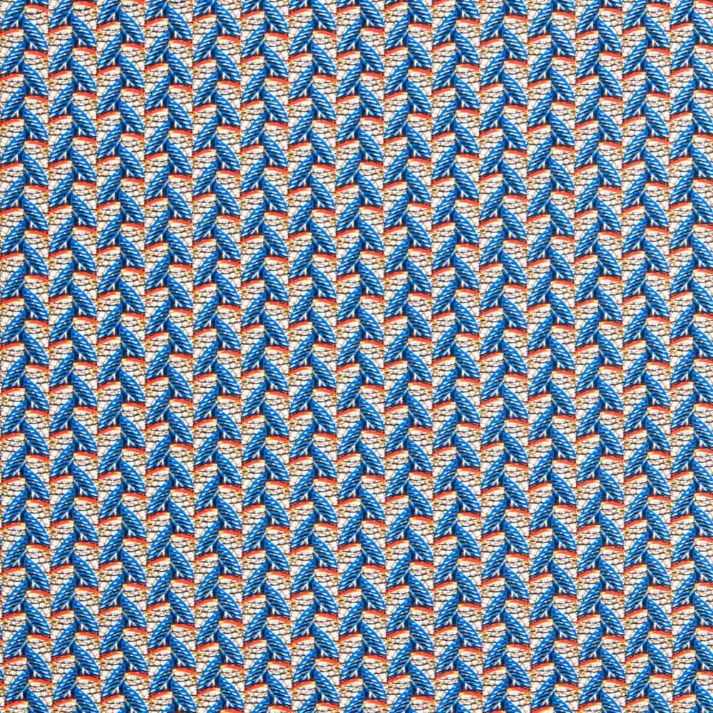 Popeline Viscose Wax Bleu - Ribes y Casals