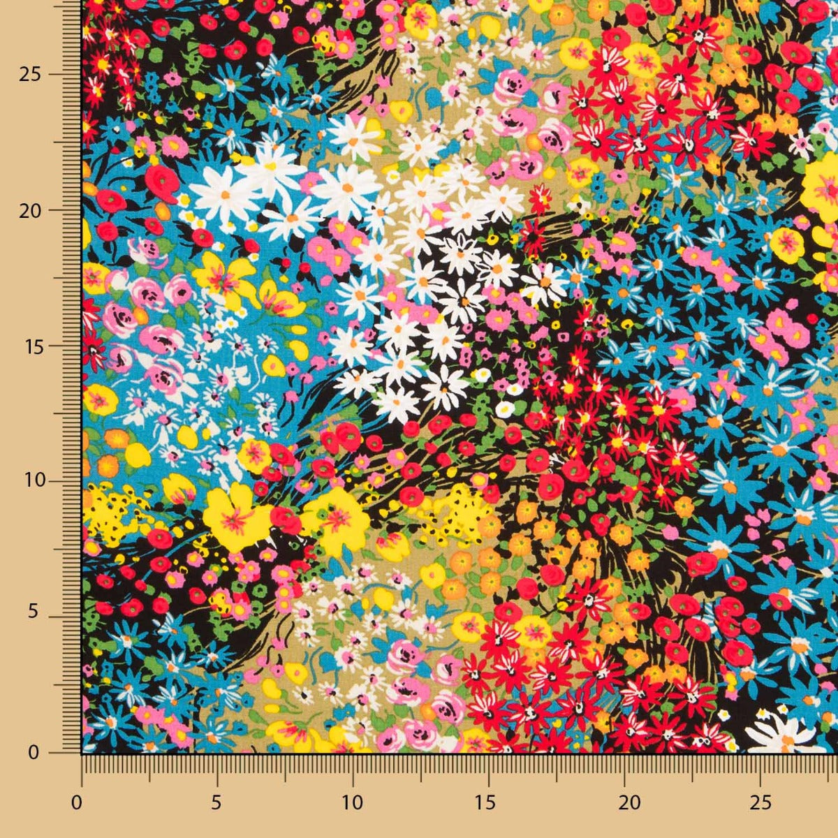 Popeline Viscose Alice Multicolore - Ribes y Casals