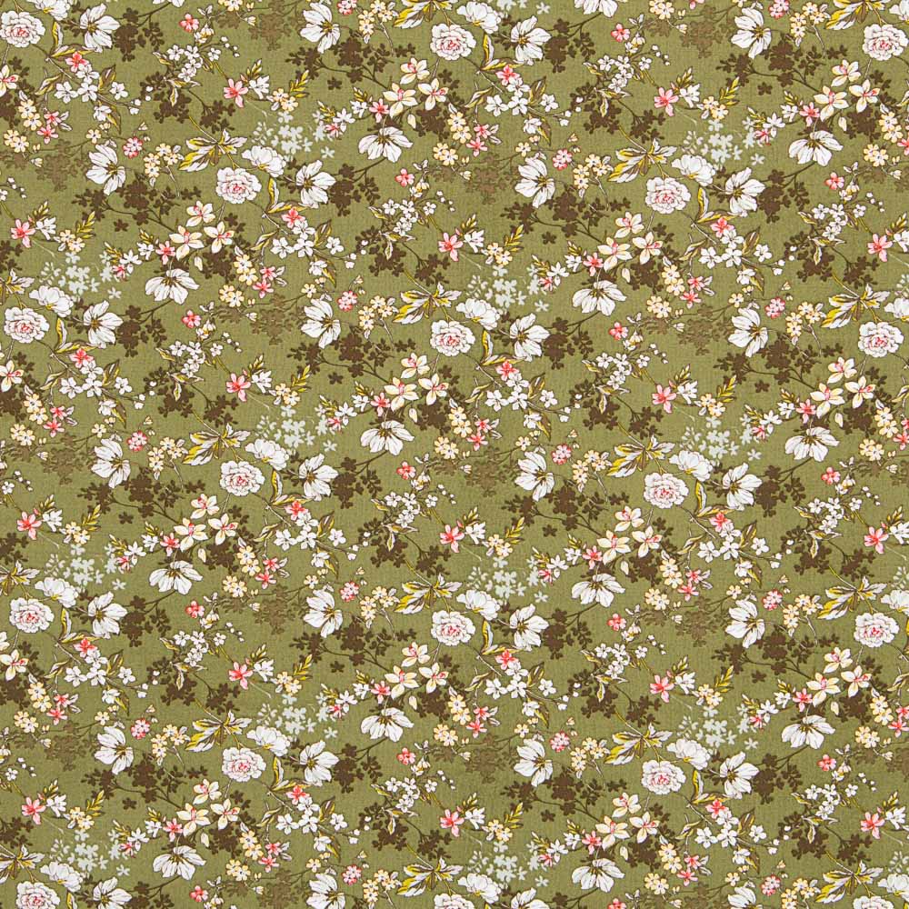 Popeline Viscose Anaïs Kaki - Ribes y Casals