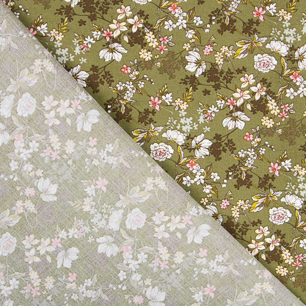 Popeline Viscose Anaïs Kaki - Ribes y Casals