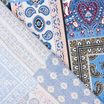 Popeline Viscose Bandana Bleu - Ribes y Casals