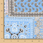 Popeline Viscose Bandana Bleu - Ribes y Casals