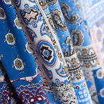 Popeline Viscose Bandana Bleu - Ribes y Casals