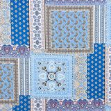 Popeline Viscose Bandana Bleu - Ribes y Casals