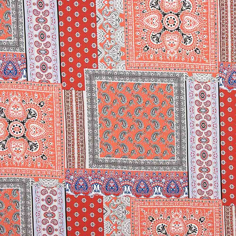 Popeline Viscose Bandanarouge - Ribes y Casals