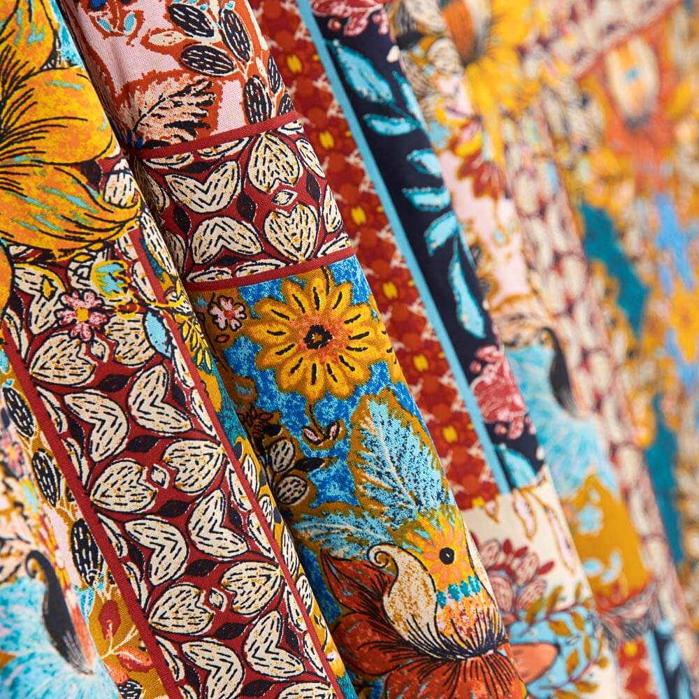 Popeline Viscose Batik Rose - Ribes y Casals