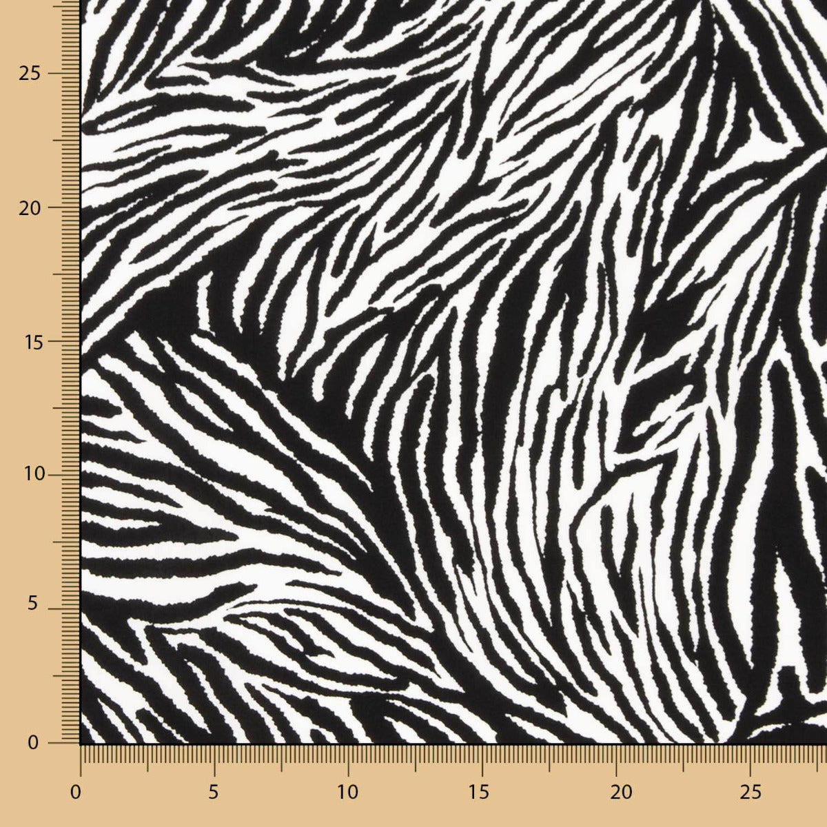 Popeline Viscose Vison Zébré - Ribes y Casals