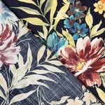 Popeline Florale Marine - Ribes y Casals