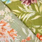 Popeline Florale Vert Militaire - Ribes y Casals