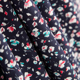 Popeline Viscose Greta Bleu Marine - Ribes y Casals