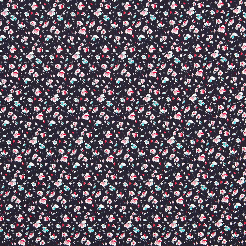 Popeline Viscose Greta Noir - Ribes y Casals