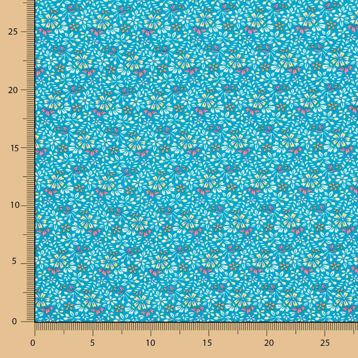 Popeline Viscose Irene Turquoise - Ribes y Casals