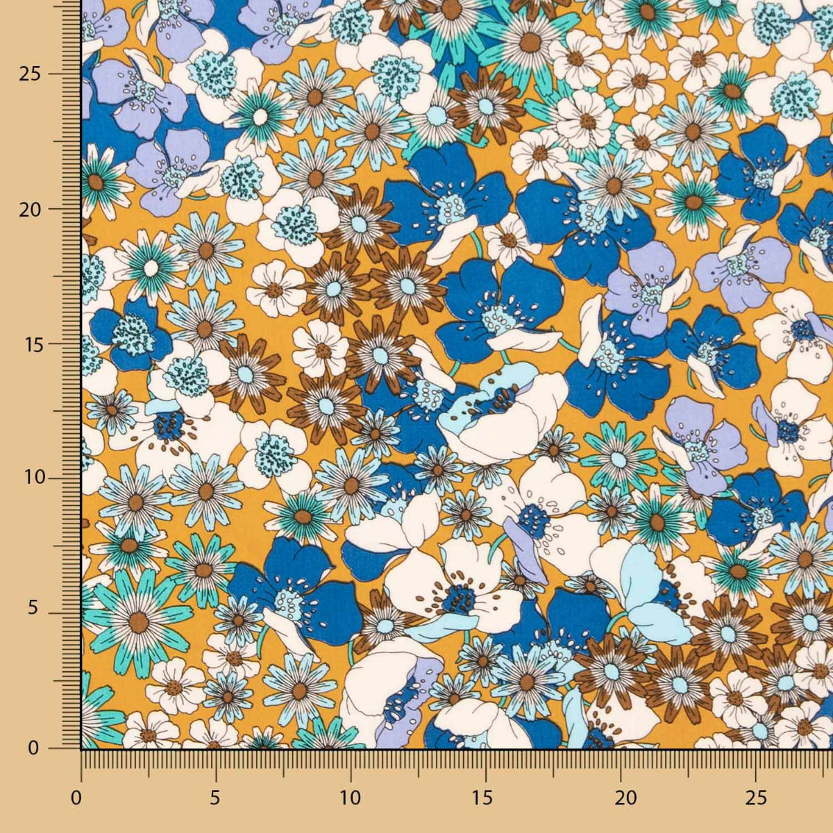 Popeline Viscose Joplin Jaune - Ribes y Casals
