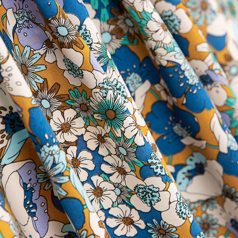 Popeline Viscose Joplin Jaune - Ribes y Casals