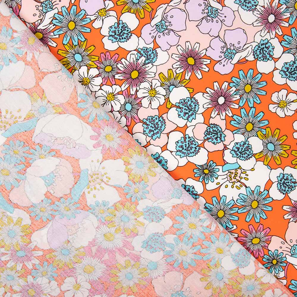 Popeline Viscose Joplin Corail - Ribes y Casals