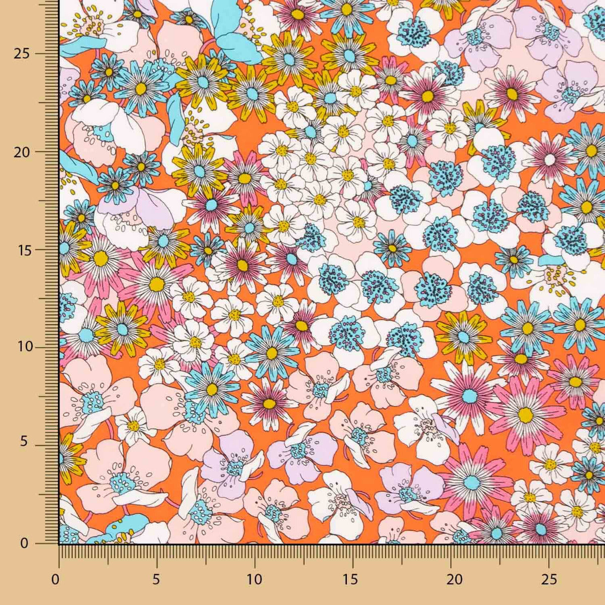 Popeline Viscose Joplin Corail - Ribes y Casals