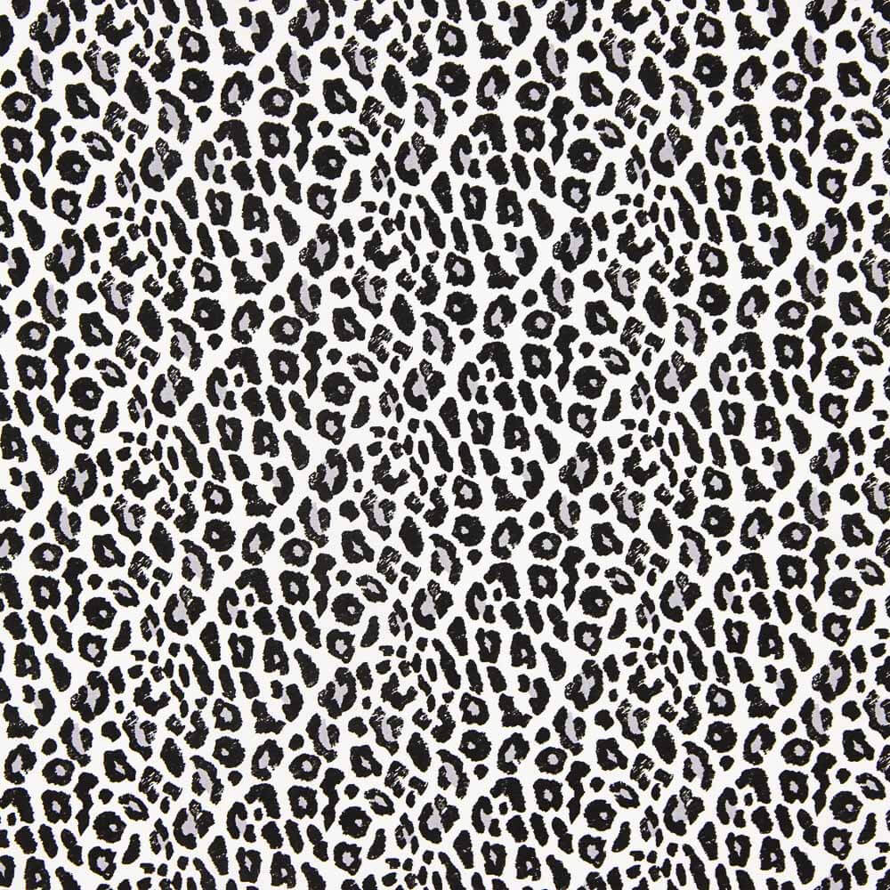 Popeline Viscose Léopard Gris - Ribes y Casals