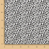 Popeline Viscose Léopard Gris - Ribes y Casals