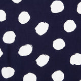 Viscose Maxi Tâches Bleu Marine - Ribes y Casals