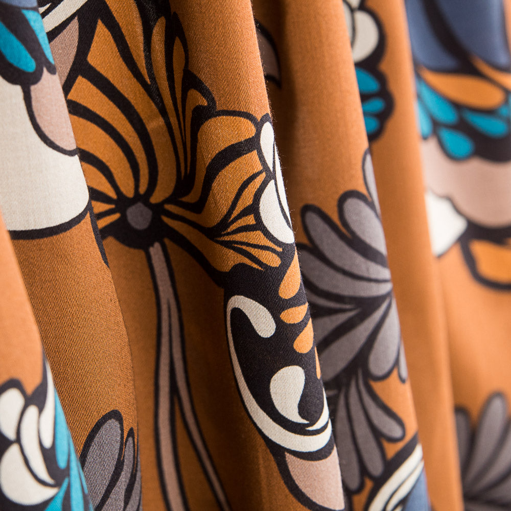 Viscose Nénuphars Caramel - Ribes y Casals