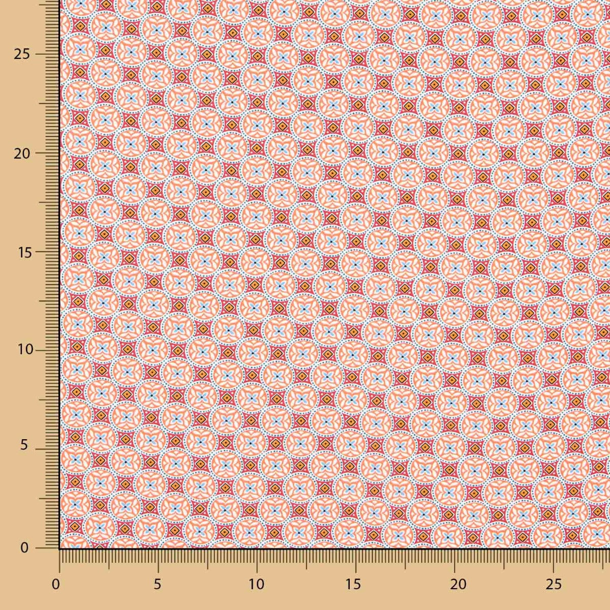 Popeline Viscose Taihle Orange - Ribes y Casals