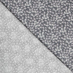 Popeline Motif Eventail Gris - Ribes y Casals