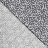 Popeline Motif Eventail Gris - Ribes y Casals