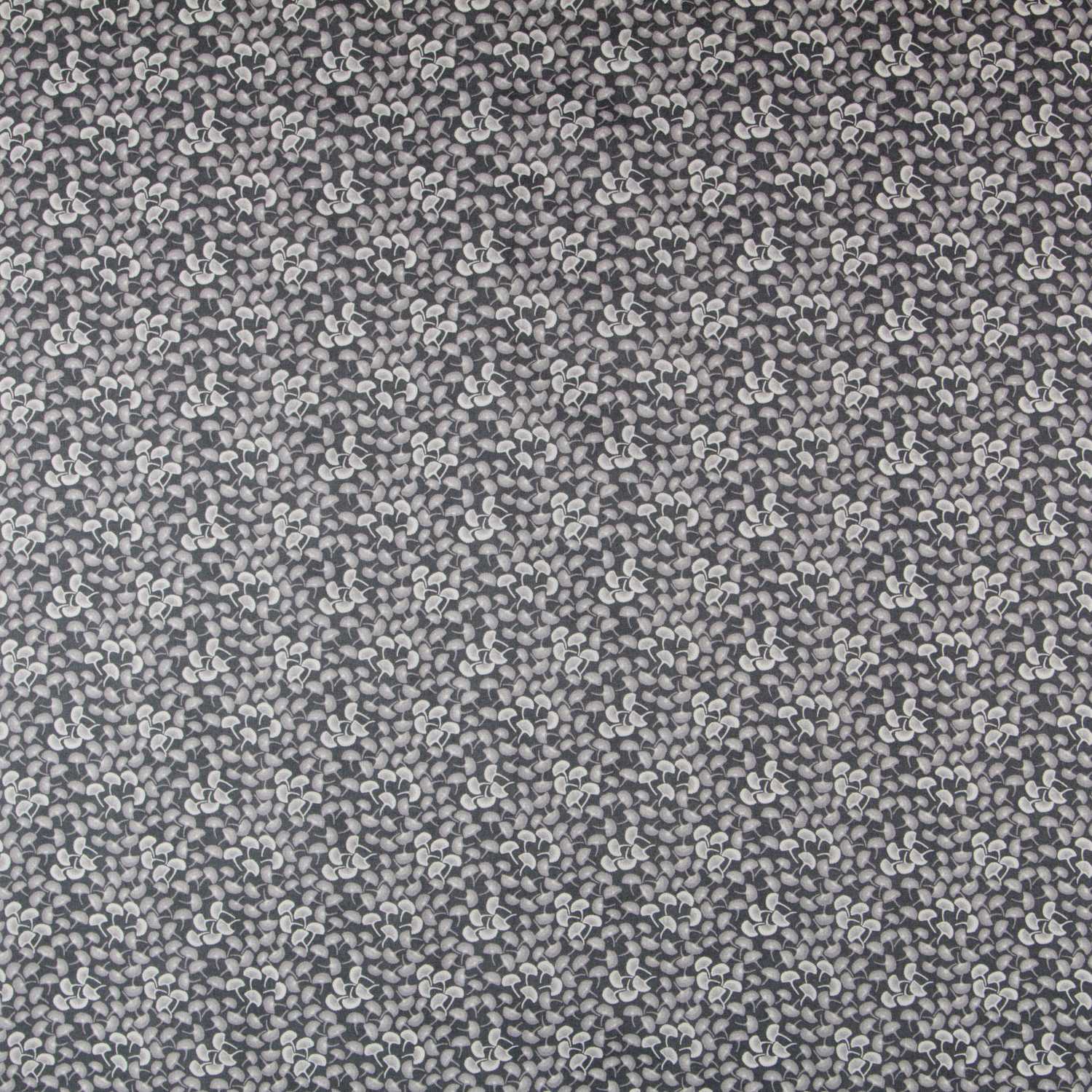 Popeline Motif Eventail Gris - Ribes y Casals